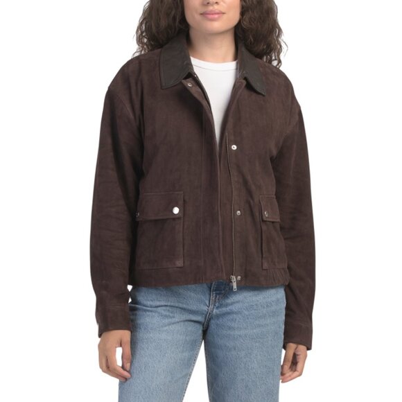 BOD & CHRISTENSEN Jackets & Blazers - BOD & CHRISTENSEN Chocolate Suede Vanity Jacket